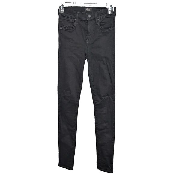 Agolde Sophie Ankle Cropped Skinny Jeans Black Size 25 - Picture 1 of 10